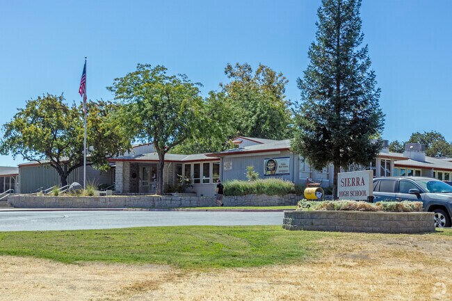 Sierra High School stands proudly in the Tollhouse hills.