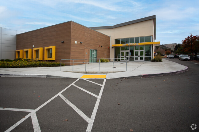 The new Harder Elementary School in Hayward has modern design.