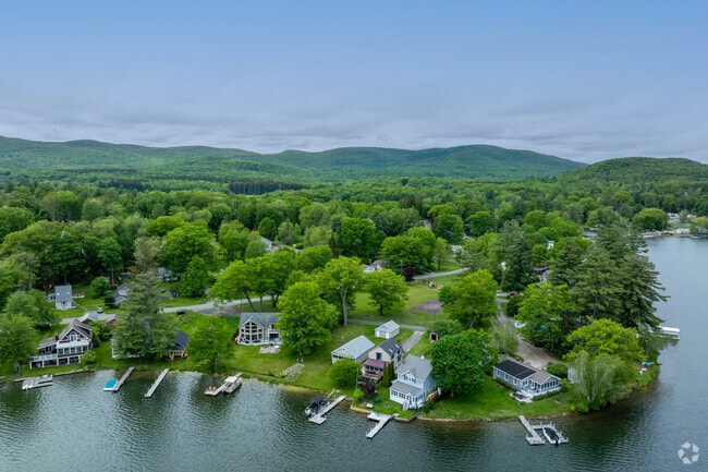 Many of the homes that line the water in Lanesborough have the added bonus of private docks.