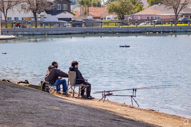 Visit Seccombe Lake Recreation Area for a relaxing day of fishing.