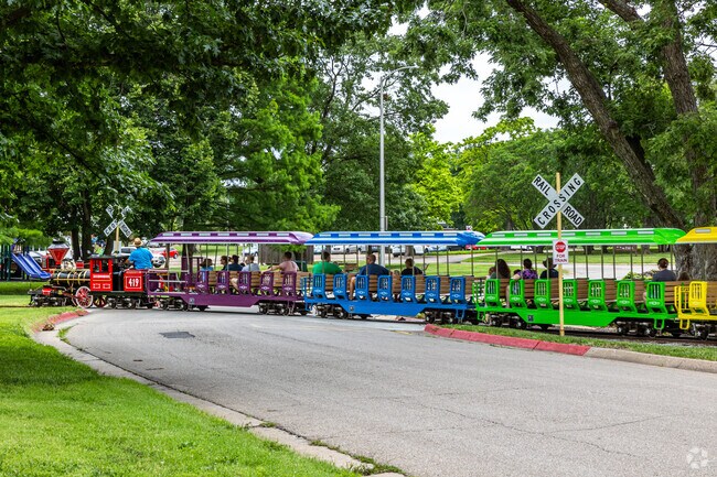 The Mini-Train at Gage Park takes you to the Topeka Zoo and drops you off out front.