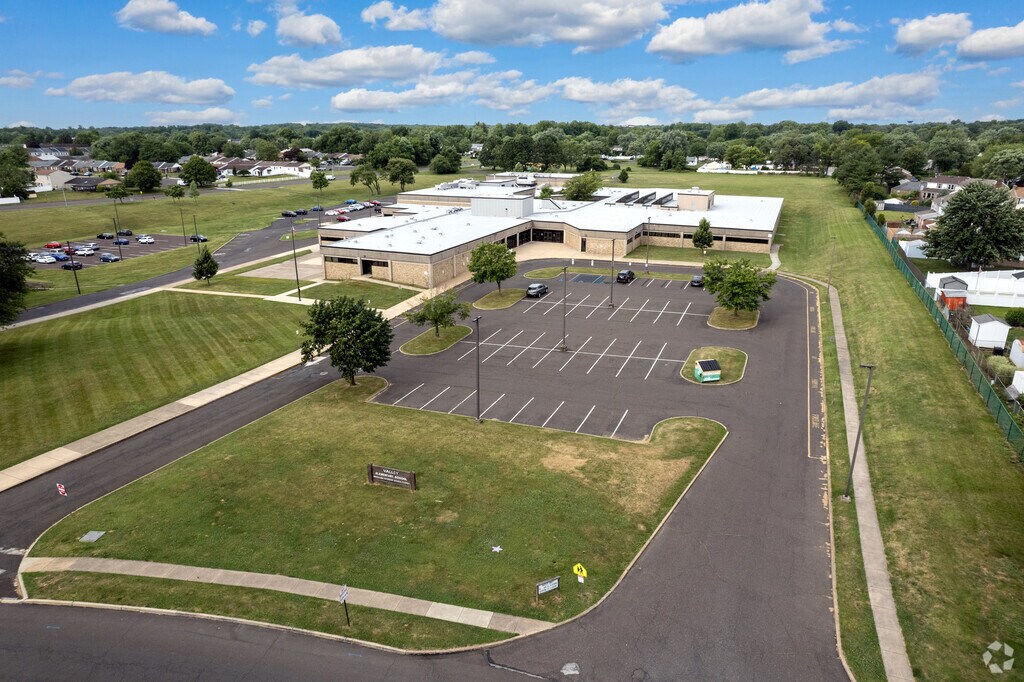 Aerial view of Valley Elementary School in Bensalem.