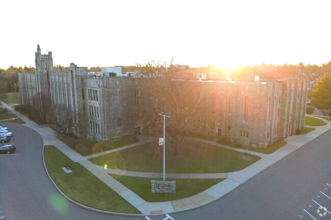 White Plains Middle School sits on a large campus.