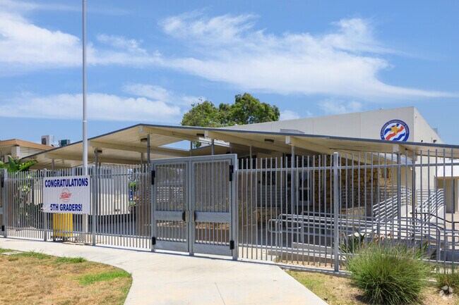 Main entrance, Kettering Elementary School Long Beach.