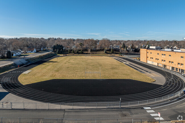 There is a track and field at Lincoln Center Elementary.