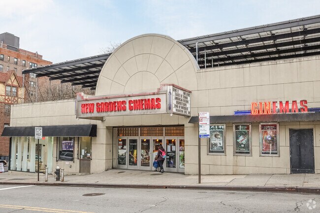 Kew Gardens Cinema is an iconic  Art Deco building.