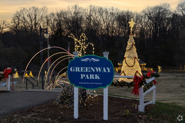 Greenway Park in Charlestown has a festive holiday season.
