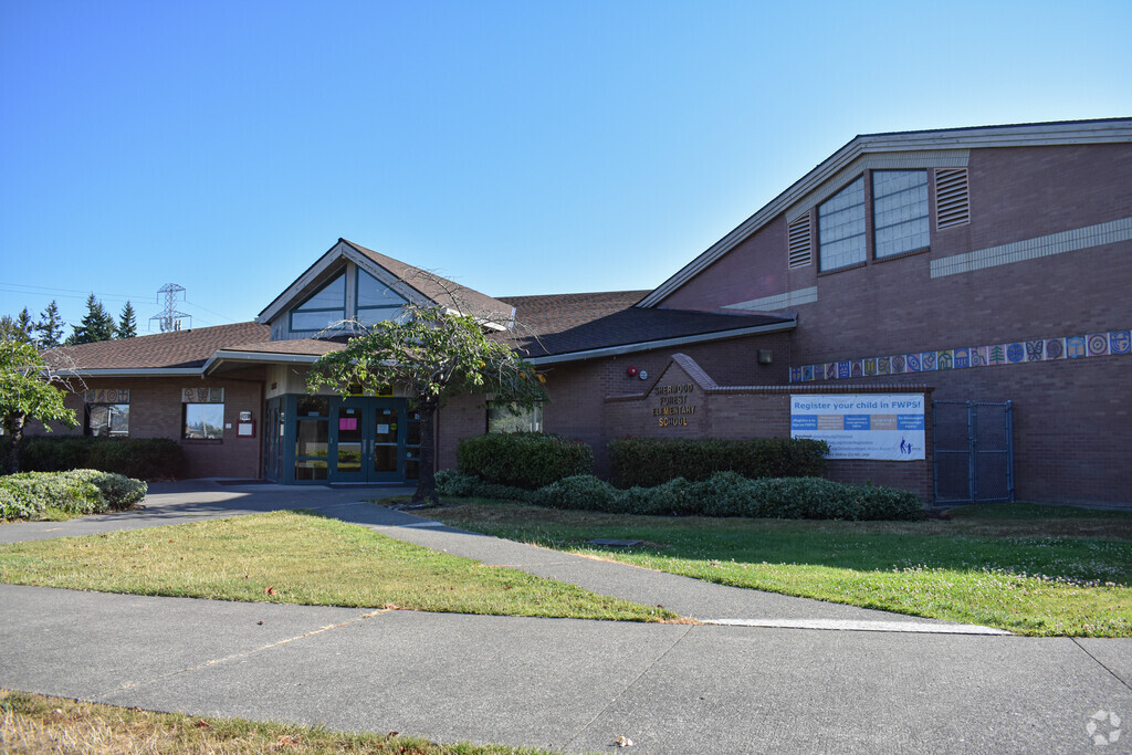 Sherwood Forest Elementary School serves kids in Madrona Meadows.