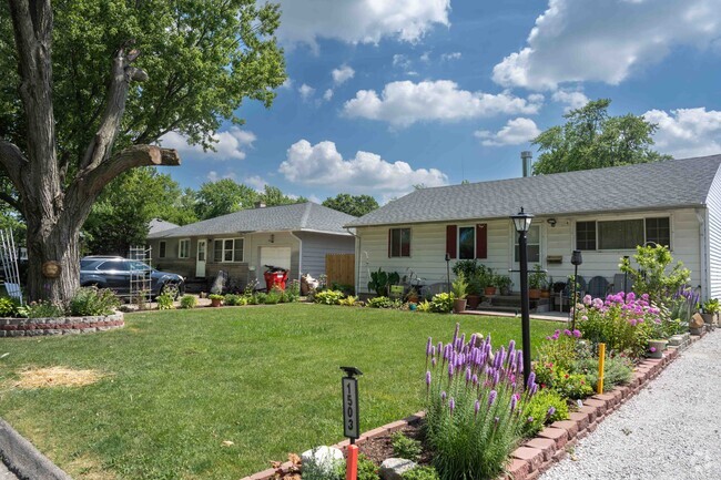 A block of delightful homes in the nice Garden Hills neighborhood located in Champaign, IL.