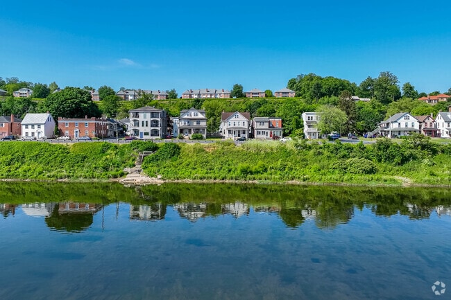 Beautiful homes with river views line the Front St. in Wormleysburg.