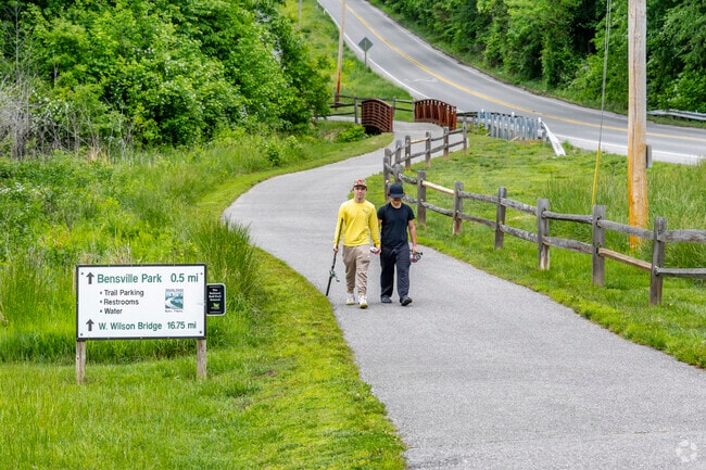 The 17-mile Indian Head Rail Trail runs along an old railroad route, connecting residents to the Potomac River.