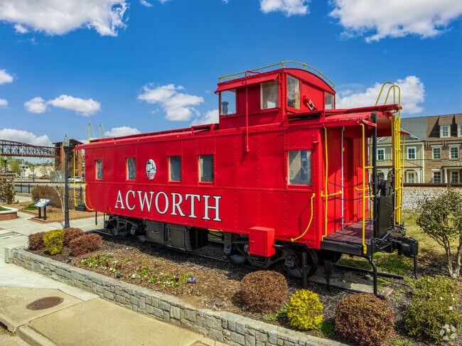 The historic Acworth Caboose sits in the heart of the city.