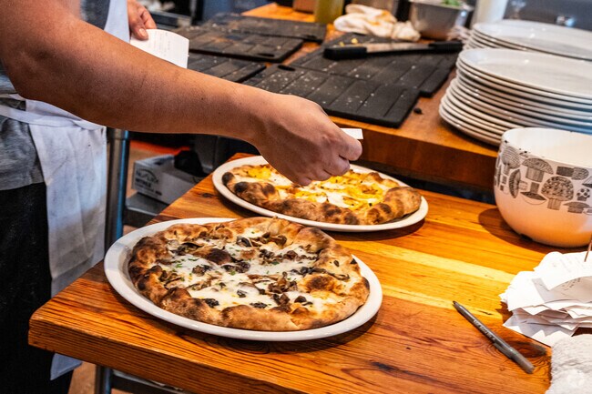 Pizzeria Toro has really great woodfired pizza and not far ferom the Duke Homestead neighborhood