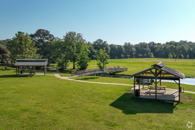 Semmes Municipal Park has walking paths for getting exercise or walking your dogs.