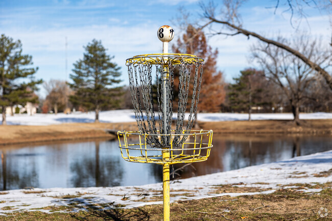 Enjoy a round of disc golf at Rigs Park in Haysville.