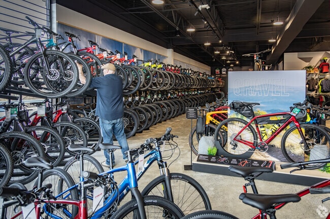 Stop in at Trek Bicycle Cranberry for a new mountain bike.