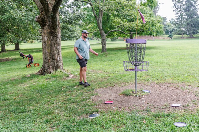 Play a round of disc golf at the well-maintained Druid Hill Park course.