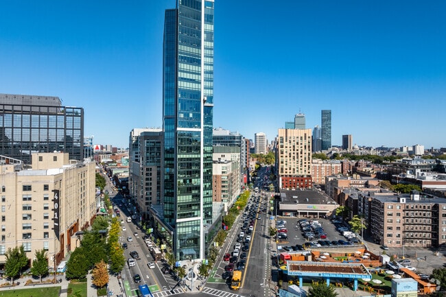 High Rise Condos offer Fenway residents amazing views of the city.