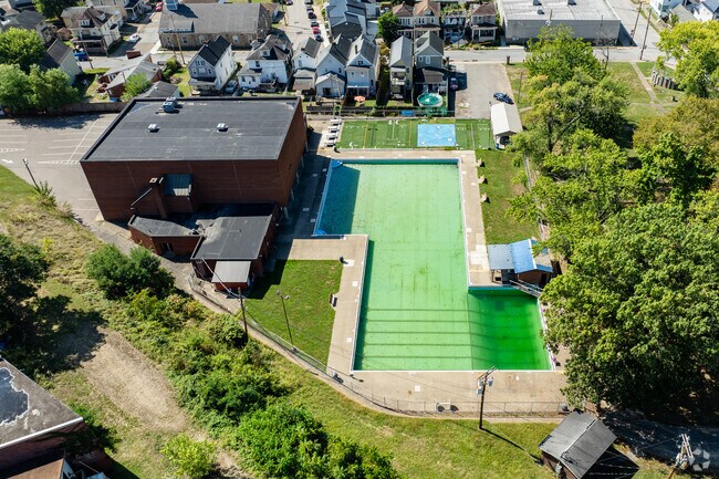 The local public pool is located at the Veterans Memorial Recreational Center.