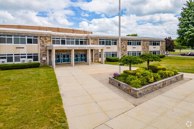 Elwood Middle School sits on the same campus as Elwood John Glenn High School.