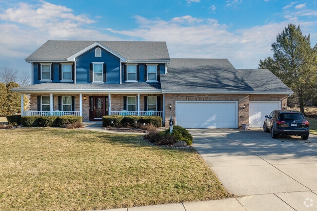 Craftsman style homes can be found throughout the Stonefield neighborhood in Middleton, WI.
