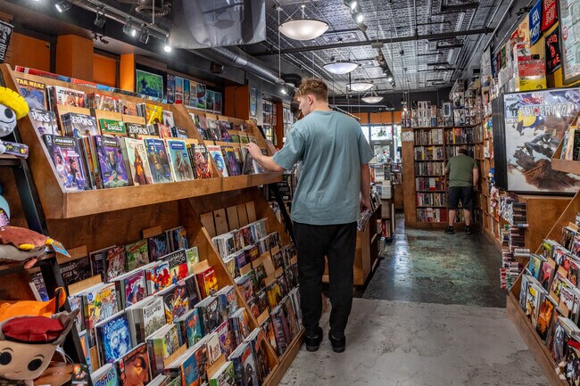 Highland residents love to browse the vast comic book collection at A Shop Called Quest.