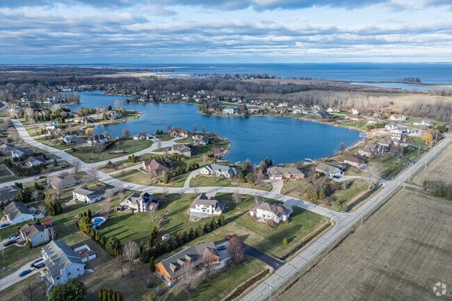 Suamico is bordered by Lake Michigan on its eastern edge.