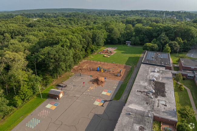 Ironia Elementary School has a variety of large recreation areas for students.