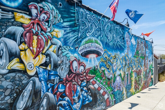 Downtown Benson showcases public art and historic storefronts.