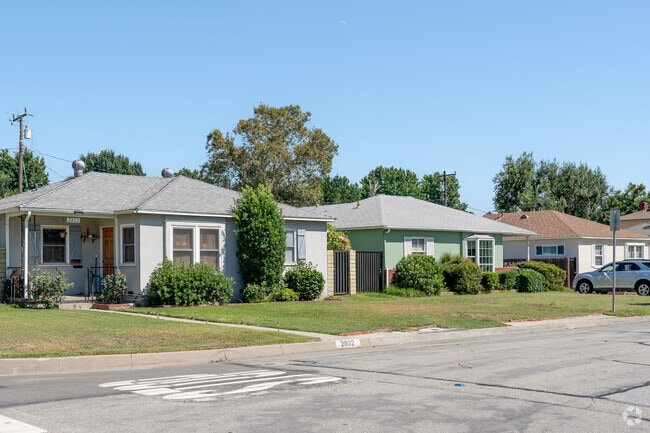 Mayflower Village mid-century homes are recognizable for their simplicity.