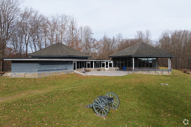 The welcome center is filled with history and a place to rest.