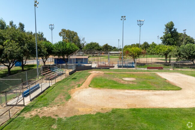 Multiple baseball fields are at Hood Park.
