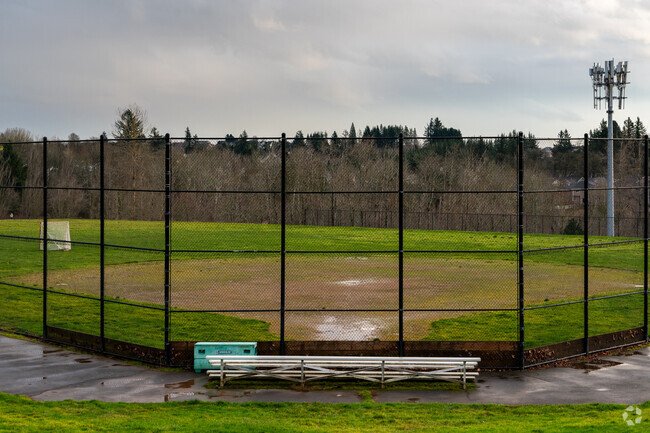 Baseball diamond behind Prune Hill Elementary School.