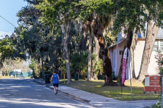 Walk, run, or bike the streets in St Augustine North City.