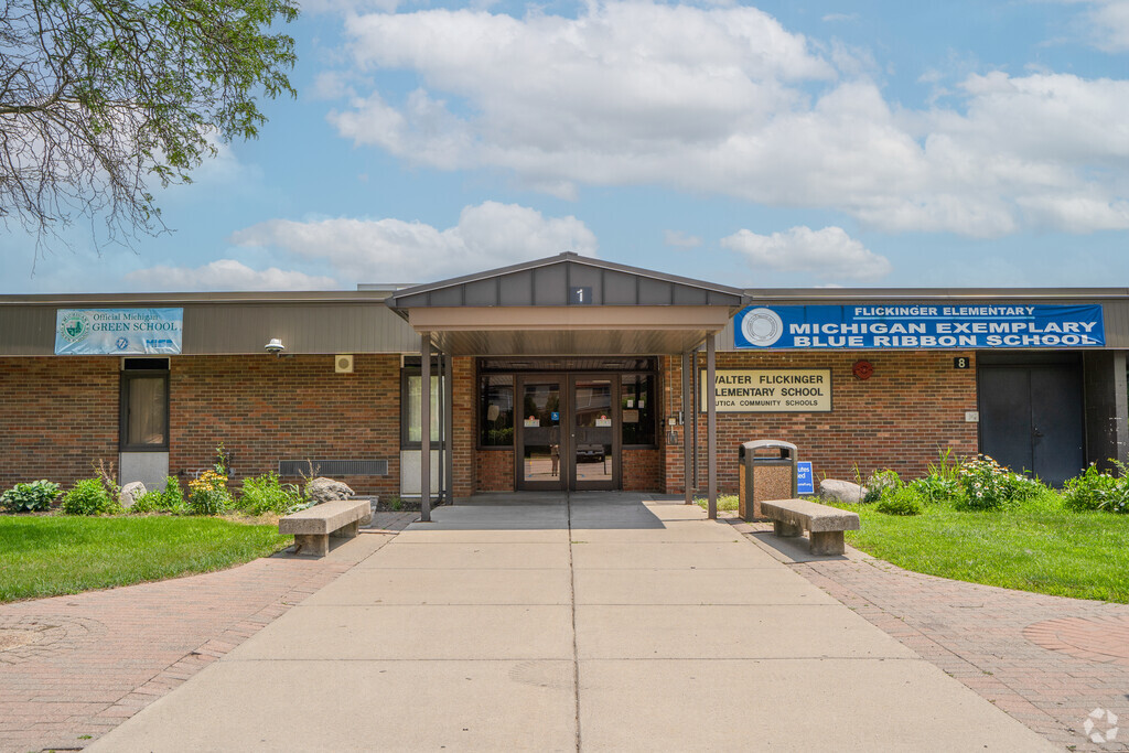 Walter Flickinger Elementary School in Utica, MI, is a Green School and Blue Ribbon School.