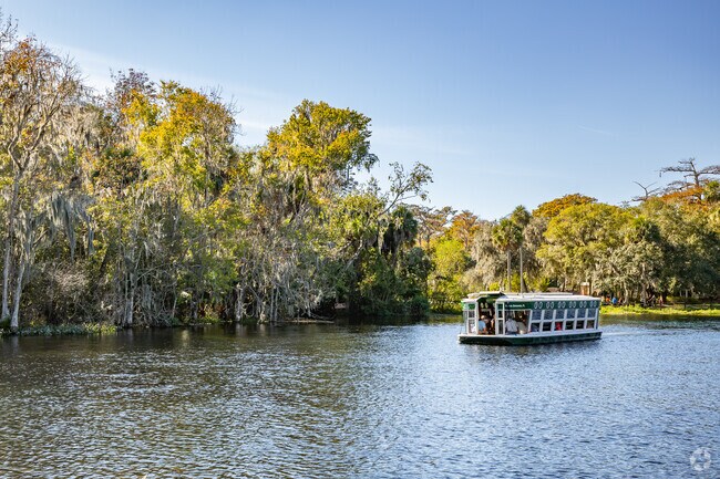 Enjoy a tour on the glass bottom boats  at Silver Springs State Park in Ocala..