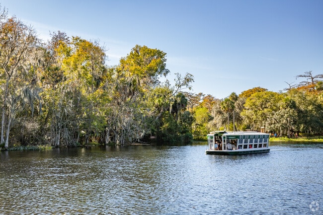 Enjoy a tour of the freshwater springs on the glass bottom boats  at Silver Springs State Park.