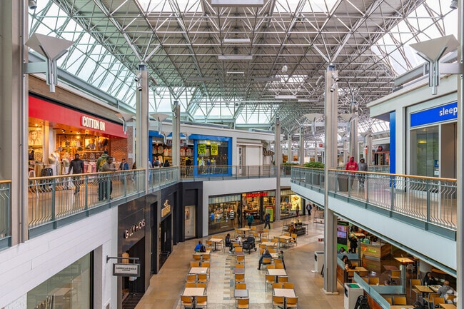 Swing by The Mall in Columbia to go shopping or get a quick bite to eat.