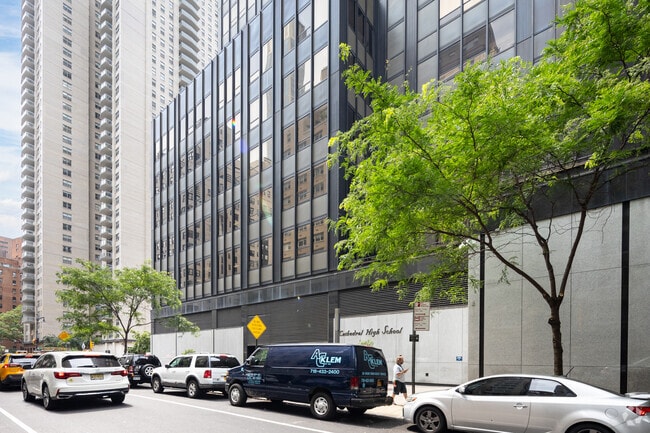 Cathedral High School, Midtown East's hub of intellectual growth.