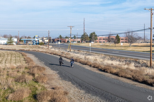 Many locals enjoy biking along one of the few trails around the city of Hermiston.