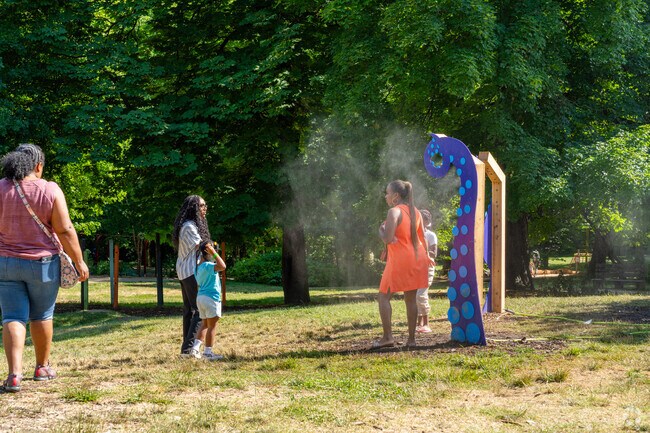 East Fairmount Park features the Smith Memorial Mansion playground  near Brewerytown.