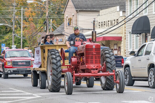 Wagon rides are a highlight at the Zelienople Fall Festival for families and visitors.