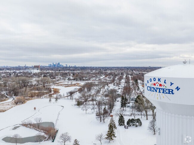 Bellvue is part of Brooklyn Center and is a short drive to Minneapolis.