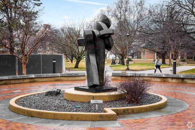 There are several unique statues scattered throughout Ken-Mar at WSU.