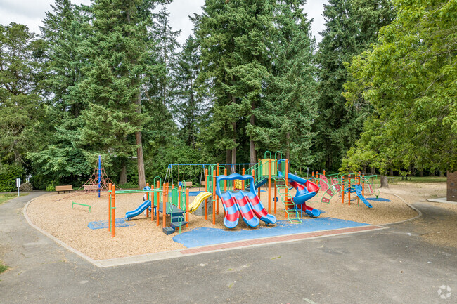 Play on the playground during recess at the Westridge Elementary School in Lake Oswego OR.