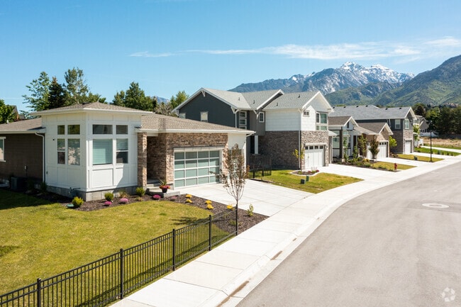 A variety of home styles line the streets in Sandy.