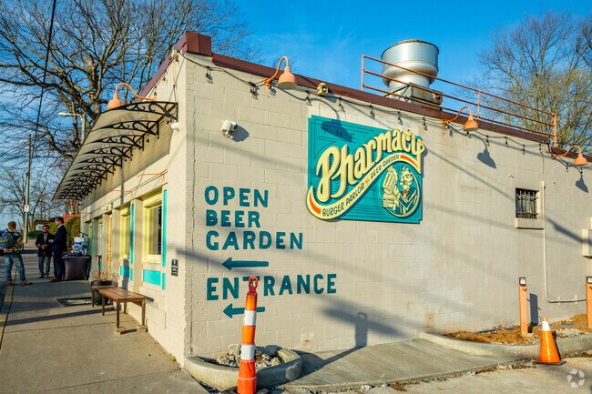 The Pharmacy Burger Parlor serves up local flavor near Talbot’s Corner’s historic district.