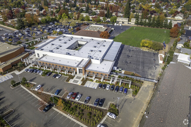 St. Ignatius School offers a sprawling campus when viewed from above.