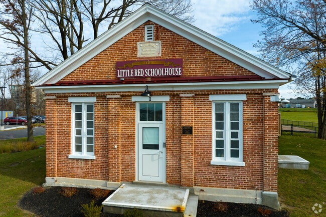 The Little Red School House was built in 1861 and is still in use.