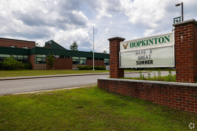 Hopkinton Middle School in the town of Hopkinton serves grades 6-8.